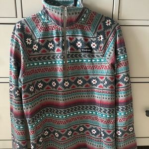 Ariat Ladies REAL Comfort Aztec Print 1/2 Zip Sweatshirt